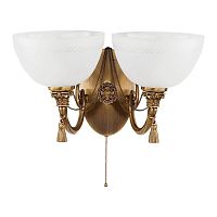 Бра Roma ROM-K-2(P) Kutek белый 2 лампы, основание бронзовое в стиле классика 