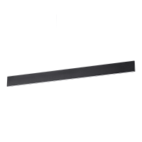 Светильник подвесной LED DESK SP1 NERO Ideal Lux чёрный 1 лампа, основание чёрное в стиле модерн линейный