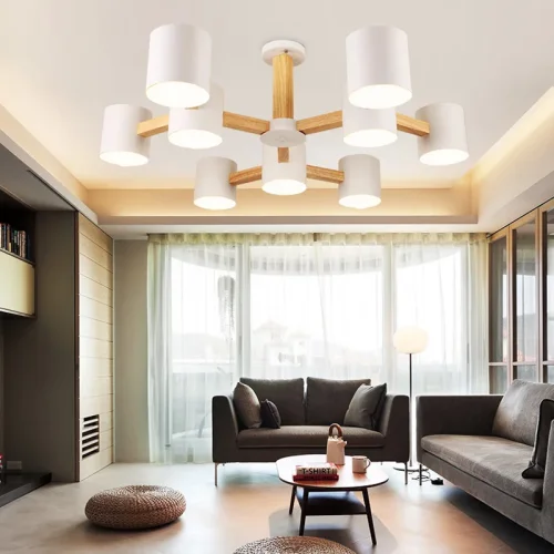 Люстра на штанге MALMO X 101774-26 ImperiumLoft белая на 4 лампы, основание бежевое в стиле скандинавский фото 4 Люстра на штанге MALMO X 101774-26 ImperiumLoft белая на 4 лампы, основание бежевое в стиле скандинавский фото 4