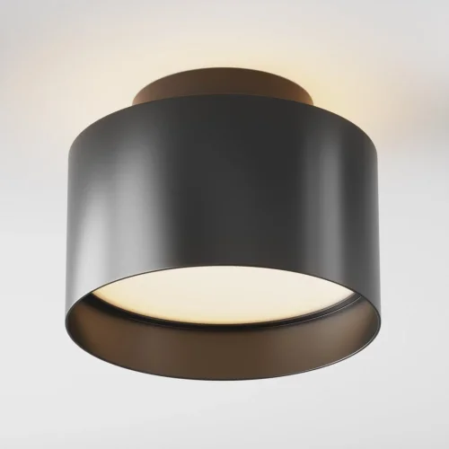 Светильник накладной LED Planet C009CW-L16B Maytoni чёрный на 1 лампу, основание чёрное в стиле современный круглый фото 3