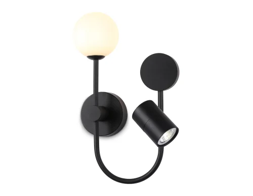 Бра LED FL66389 Ambrella light чёрный на 1 лампа, основание чёрное в стиле хай-тек современный 