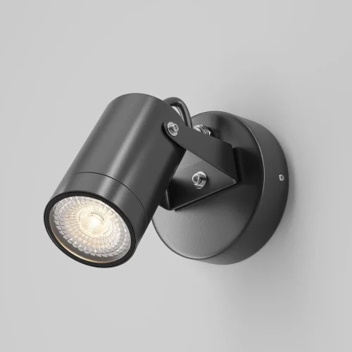 Настенный светильник Scope O025WL-01B Maytoni уличный IP65 чёрный 1 лампа, плафон чёрный в стиле современный GU10 фото 3