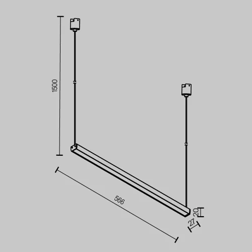Трековый светильник LED Magnetic track system Elasity TR170-1-26W3K-B Maytoni чёрный для шинопроводов серии Magnetic track system Elasity чёрный фото 8