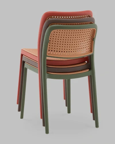 Стул Yona, пластиковый, коричневый УТ000040840 Stool Group, коричневый/пластик, ножки/металл/коричневый, размеры - *810**** фото 9