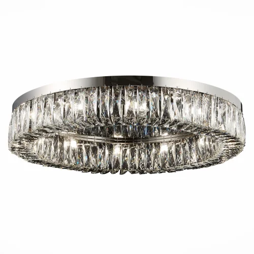 Люстра потолочная Rifrazio SL1226.102.12 ST-Luce прозрачная на 12 ламп, основание никель в стиле современный фото 4