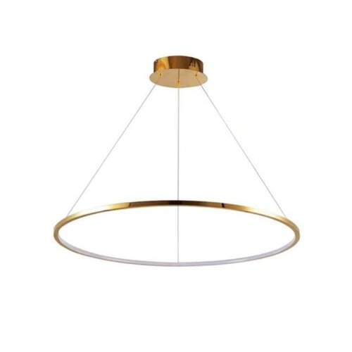 Светильник подвесной LED 0838CL-60GD Milosh Tendence золотой 1 лампа, основание золотое в стиле современный хай-тек кольца