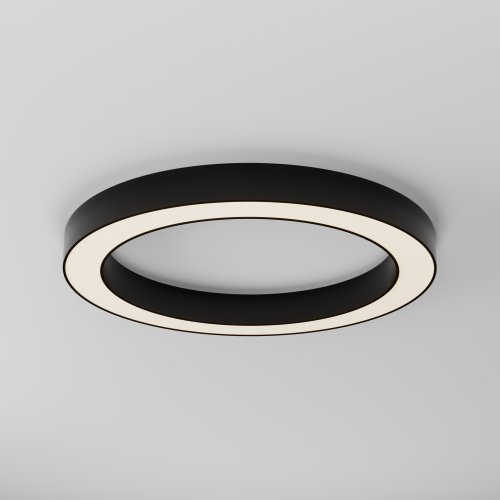 Светильник потолочный LED Lua C093CL-45W3K-B Maytoni белый на 1 лампу, основание чёрное в стиле современный хай-тек круглый фото 3