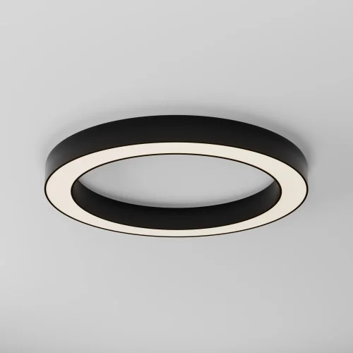 Светильник потолочный LED Lua C093CL-45W3K-B Maytoni белый на 1 лампу, основание чёрное в стиле современный хай-тек круглый фото 3