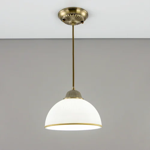 Светильник подвесной Адриана CL405113 Citilux белый 1 лампа, основание бронзовое в стиле классический  фото 2
