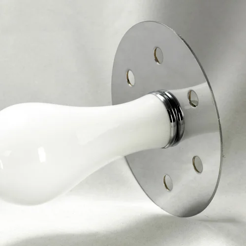 Люстра подвесная LSP-8262 Lussole белая на 6 ламп, основание хром в стиле современный  фото 4