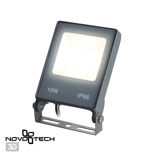 Прожектор LED Armin 358576 Novotech уличный IP66 серый 1 лампа, плафон серый в стиле хай-тек современный LED фото 4