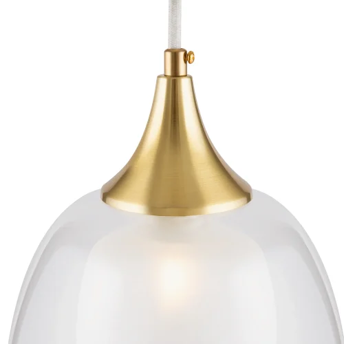 Светильник подвесной Aura MOD016PL-01BS Maytoni прозрачный на 1 лампу, основание латунь в стиле современный фото 4