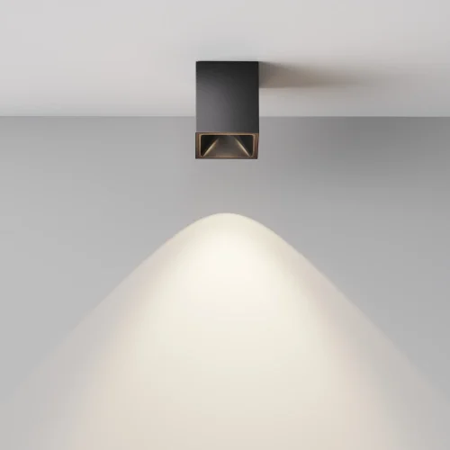 Светильник накладной LED Alfa Led C065CL-8W4K-SQ-B Maytoni чёрный на 1 лампу, основание чёрное в стиле современный хай-тек квадратный фото 7