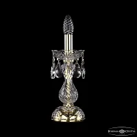 Настольная лампа 1400L/1-27 G Bohemia Ivele Crystal без плафона 1 лампа, основание золотое металл хрусталь в стиле классический 