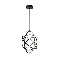 Светильник подвесной LED Retornio 39893 Eglo чёрный 1 лампа, основание чёрное в стиле хай-тек минимализм кольца