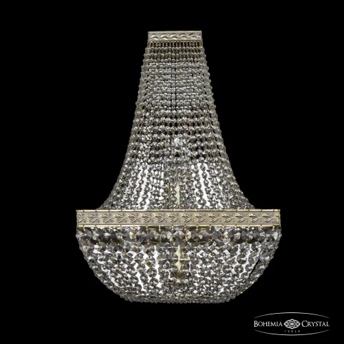 Бра 19112B/H2/35IV GW Bohemia Ivele Crystal прозрачный на 4 лампы, основание золотое в стиле классический sp