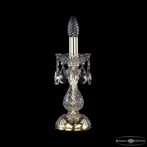 Настольная лампа 1400L/1-27 G Bohemia Ivele Crystal без плафона 1 лампа, основание золотое металл хрусталь в стиле классический 