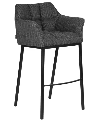 Набор 2 шт Стул барный DOBRIN LUCAS (серая ткань (F-22)) цвет сиденья серая ткань (F-22), цвет основания черный Dobrin, серый/ткань, ножки/металл/, размеры - *1030**** фото 2 Набор 2 шт Стул барный DOBRIN LUCAS (серая ткань (F-22)) цвет сиденья серая ткань (F-22), цвет основания черный Dobrin, серый/ткань, ножки/металл/, размеры - *1030**** фото 2