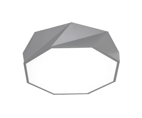 Люстра потолочная Evesham OML-45317-47 Omnilux белая на 1 лампу, основание серое в стиле хай-тек Люстра потолочная Evesham OML-45317-47 Omnilux белая на 1 лампу, основание серое в стиле хай-тек