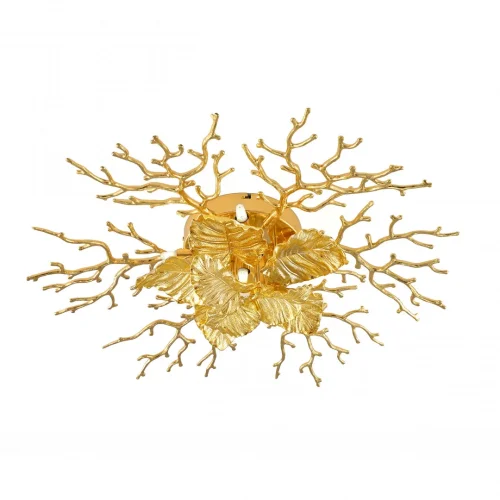 Люстра потолочная Милано-3 23312.700.6.G9 GD Артемилано золотая на 6 ламп, основание золотое в стиле флористика современный ветви