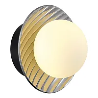 Бра Noon SL1521.401.01 ST-Luce серый чёрный на 1 лампу, основание чёрное в стиле современный 