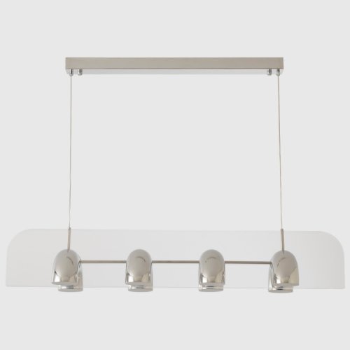 Светильник подвесной ЛЕД ELEMENT SP48W LED CHROME Crystal Lux белый на 1 лампу, основание хром в стиле лофт линейный фото 4