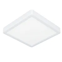 Светильник потолочный LED Fueva 901336 Eglo белый на 1 лампу, основание белое в стиле современный квадратный