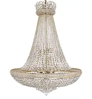 Люстра хрустальная подвесная Bari E 1.5.80.300 G Dio D'Arte без плафона прозрачная на 12 ламп, основание золотое жёлтое в стиле классика 