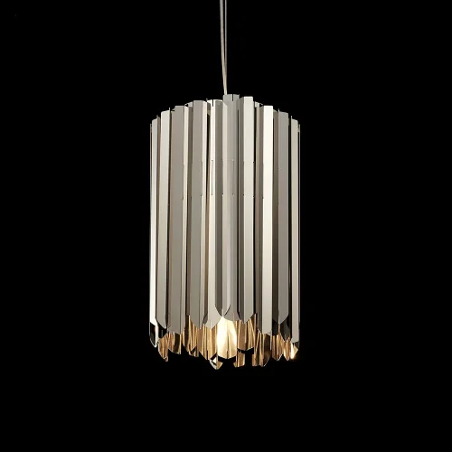 Светильник подвесной Tom Kirk Facet Pendant White 213694-22 ImperiumLoft белый на 1 лампу, основание белое в стиле современный фото 5