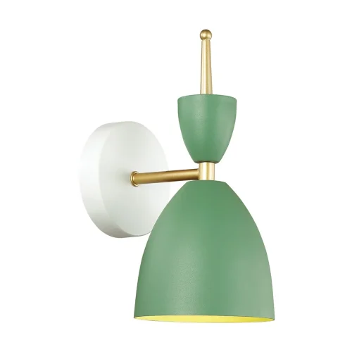 Бра Gemma 3785/1W Lumion зелёный на 1 лампа, основание белое в стиле современный  фото 2
