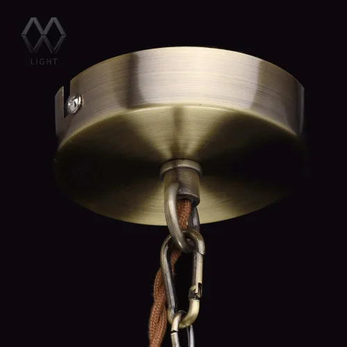 Светильник подвесной Аманда 481012001 MW-Light прозрачный 1 лампа, основание античное бронза в стиле классический  фото 7
