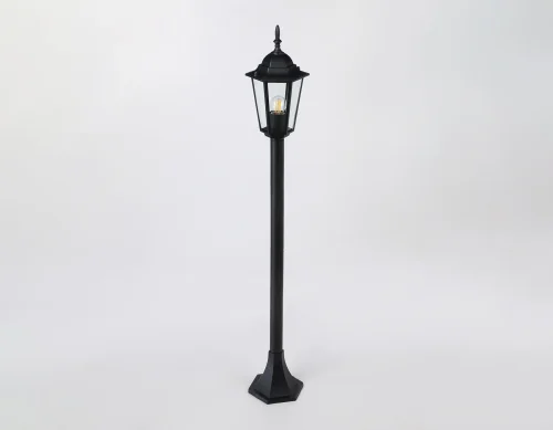Парковый светильник ST2037 Ambrella light уличный IP54 чёрный 1 лампа, плафон прозрачный в стиле хай-тек современный E27 фото 3