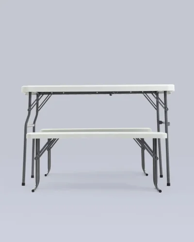 Комплект стола и двух скамеек, белый УТ000036671 Stool Group фото 4
