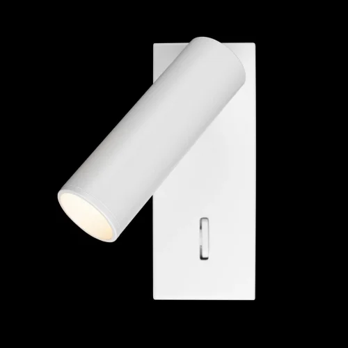 Бра с выключателем LED Sign 10260/1W White LOFT IT белый на 1 лампа, основание белое в стиле хай-тек для чтения фото 4