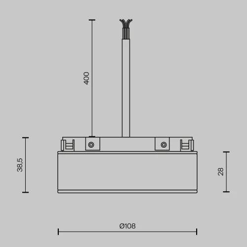 Блок питания встраиваемый Basity 48V, 100Вт, черный, Smart TRA172DR-100W-DS-B Maytoni чёрный в стиле современный хай-тек для светильников серии Magnetic track system Basity basity магнитная фото 3