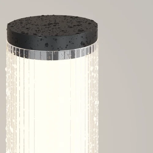 Парковый светильник LED Ster O467FL-L50B3K Maytoni уличный IP чёрный на 1 лампу, плафон белый в стиле современный хай-тек LED фото 4