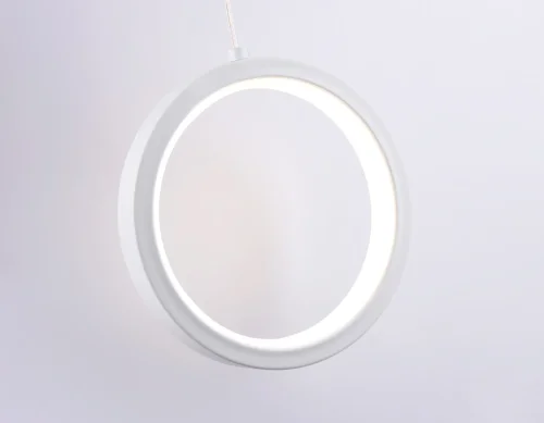 Бра LED FL51651 Ambrella light белый на 1 лампа, основание белое в стиле хай-тек современный кольца фото 5