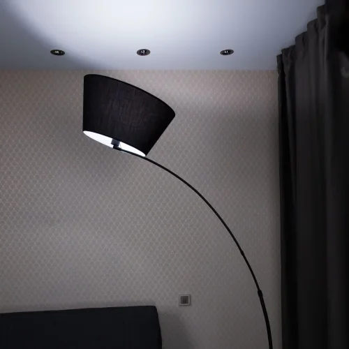 Торшер Арчи CL807011 Citilux изогнутый чёрный 1 лампа, основание чёрное в стиле современный
 фото 5