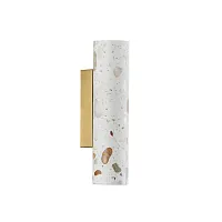 Бра LED Terrazzo 7012/12WL Odeon Light разноцветный белый на 2 лампы, основание бронзовое в стиле современный 