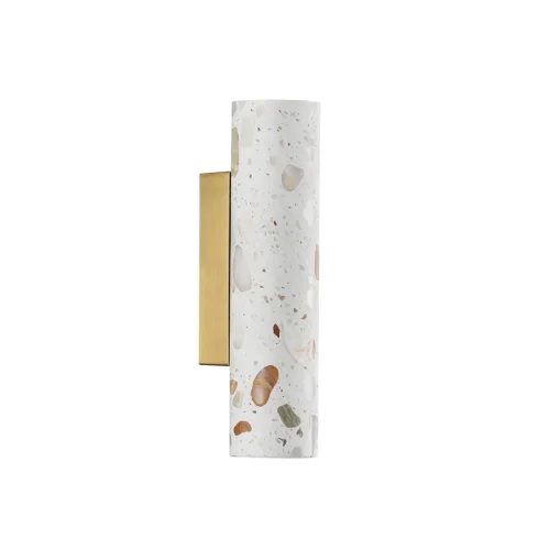 Бра LED Terrazzo 7012/12WL Odeon Light разноцветный белый на 2 лампы, основание бронзовое в стиле современный 