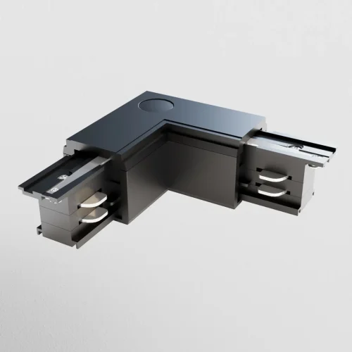 Коннектор для шинопровода 3 phase track system TRA005CL-31B-L Maytoni чёрный в стиле для светильников серии 3 Phase Track System подвесной накладной trinity трёхфазный трёхфазный фото 6