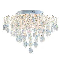 Люстра потолочная Selena 1126/6 Escada прозрачная на 6 ламп, основание белое в стиле классический 