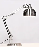 Настольная лампа Rigorria LDT 8815-3 SL Lumina Deco серебряная на 1 лампу, основание серебряное металл в стиле современный 