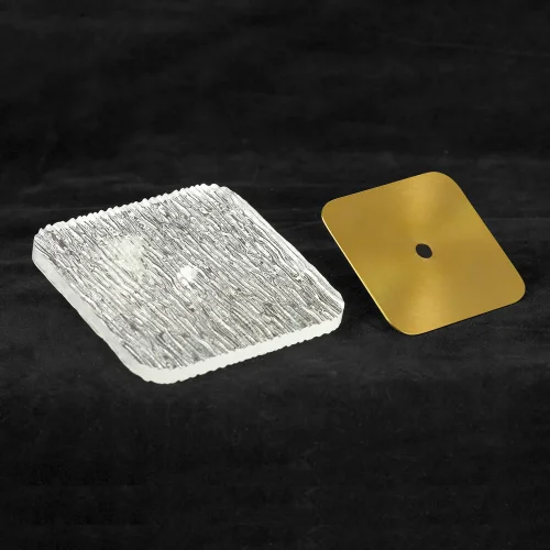 Бра LED Moore LSP-7443 Lussole прозрачный на 1 , основание матовое золото в стиле современный фото 4