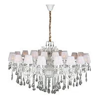 Люстра подвесная Catanzaro OML-30807-27 Omnilux белая на 27 ламп, основание белое в стиле классический 