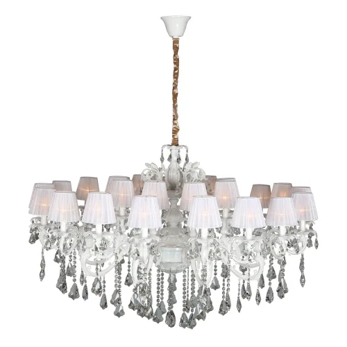 Люстра подвесная Catanzaro OML-30807-27 Omnilux белая на 27 ламп, основание белое в стиле классический 