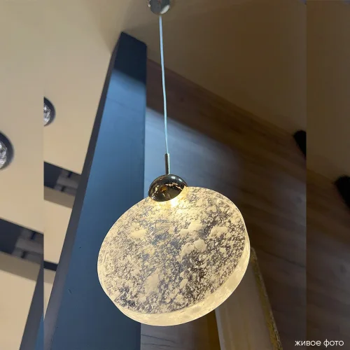Светильник подвесной LED CIELO SP3W LED GOLD Crystal Lux прозрачный 1 лампа, основание золотое в стиле современный  фото 6
