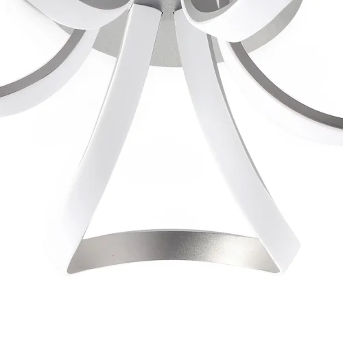 Люстра потолочная dimm Knot LED 4994 Mantra белая хром на 1 лампа, основание матовое хром хром в стиле современный  фото 5