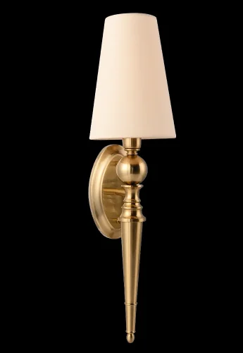Бра PER AP1 BRASS/BEIGE Crystal Lux бежевый на 1 лампу, основание золотое в стиле классический фото 4