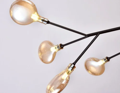 Люстра подвесная TR3021 Ambrella light янтарная на 36 ламп, основание коричневое в стиле современный  фото 5